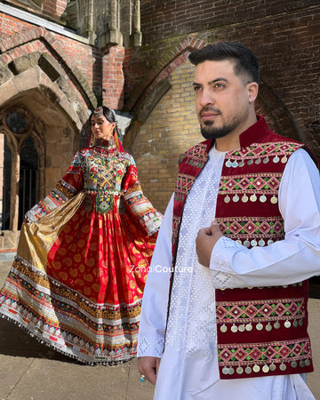 Lal-e-Bahar Couple Set