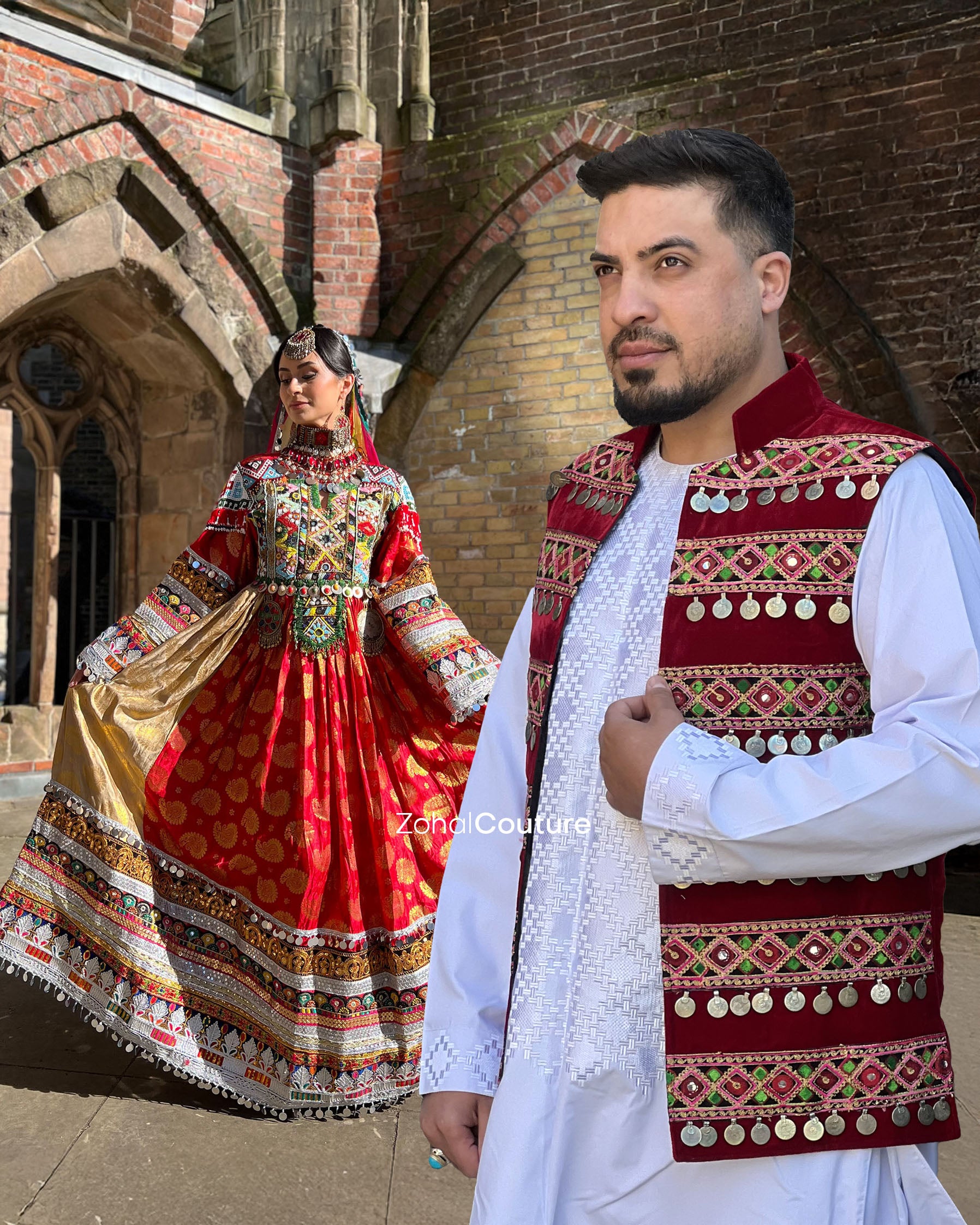 Lal-e-Bahar Couple Set